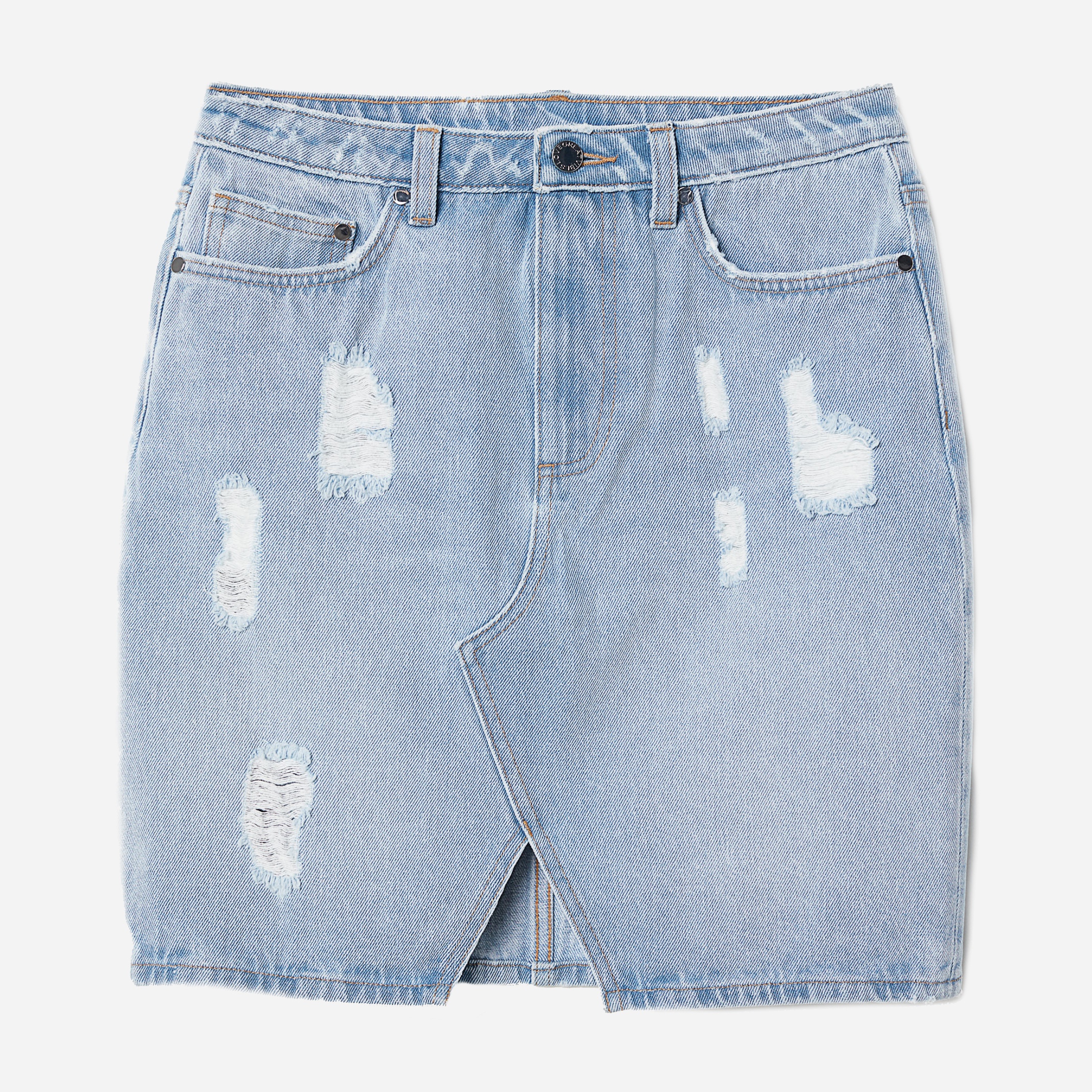 

Юбка джинсовая H&M 6447837-ACWX 40 Светло-синяя