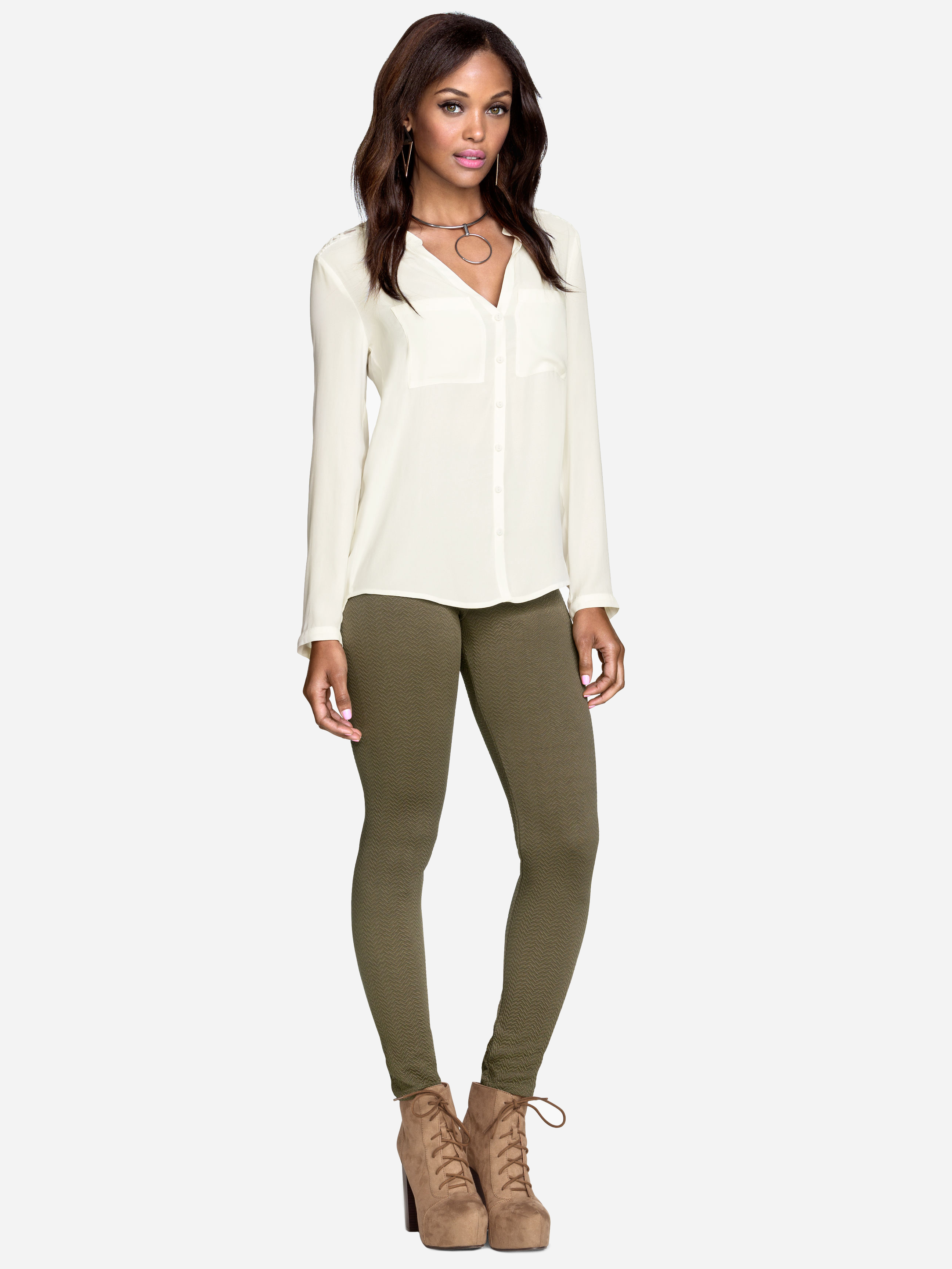 

Брюки H&M 2751511 S Темно-зеленые