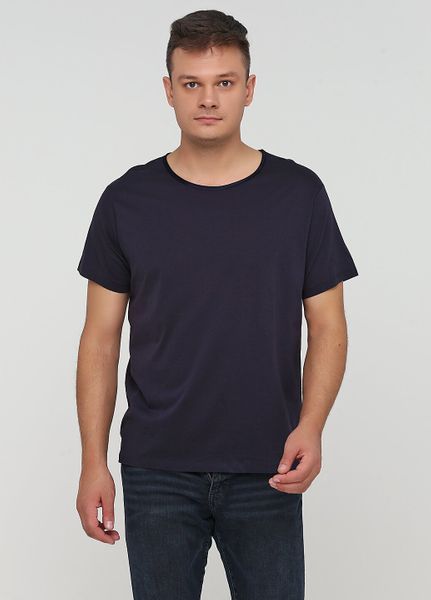 

Футболка H&M L темно-синяя (1093-245)