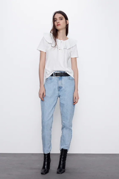 

Футболка Zara L белая (1203-341)