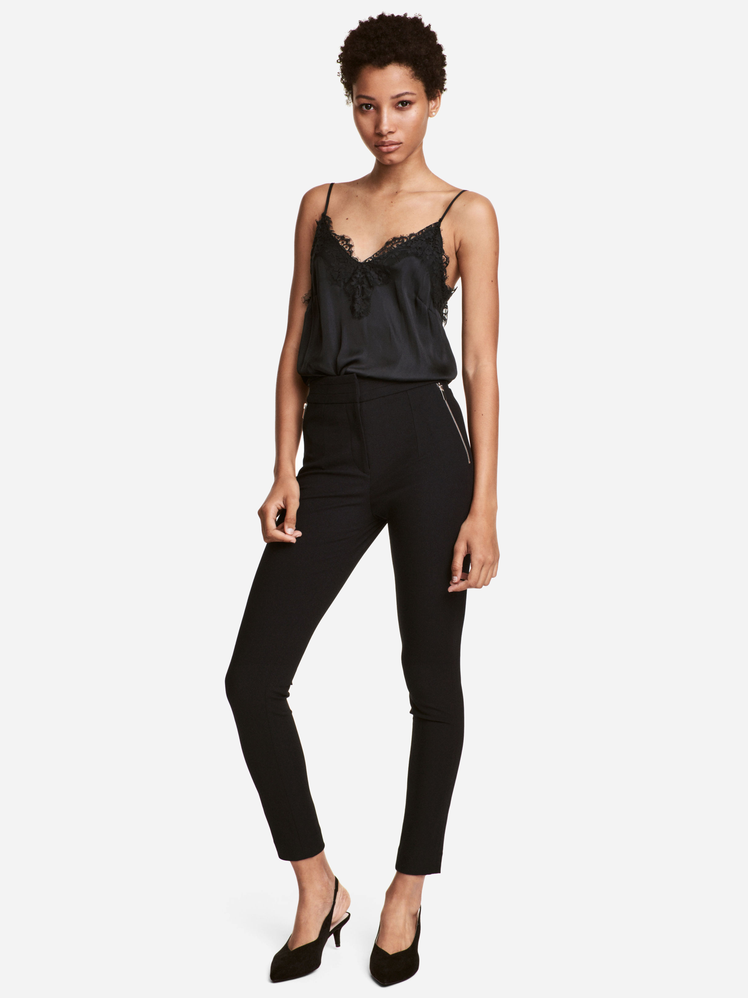 

Брюки H&M 4585325-AAAD 38 Черные