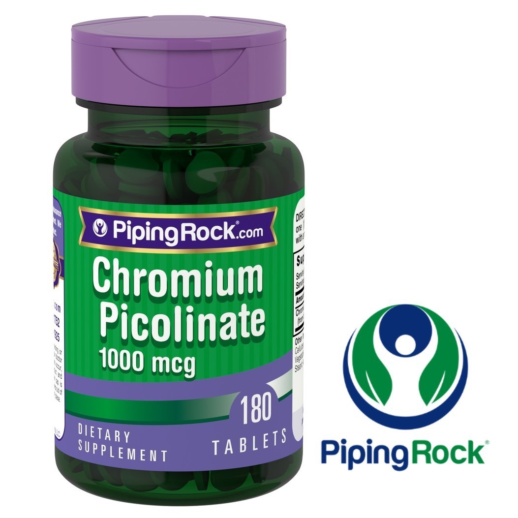 

Хром пиколинат Piping Rock Chromium Picolinate 1000 мкг 180 таблеток 1558