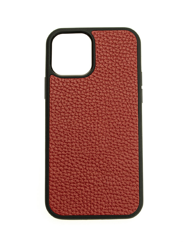 

Кожаный чехол панель EGOS для Apple iPhone 12 Mini красный