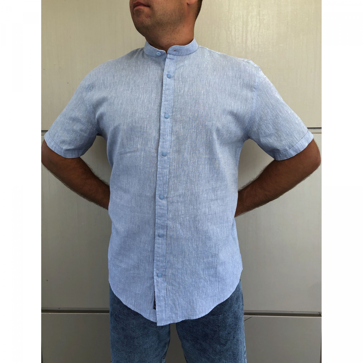 

Сорочка лляна Noseda великого розміру 7659 1  Голубой, Сорочка лляна Noseda великого розміру 7659 1 5XL Голубой