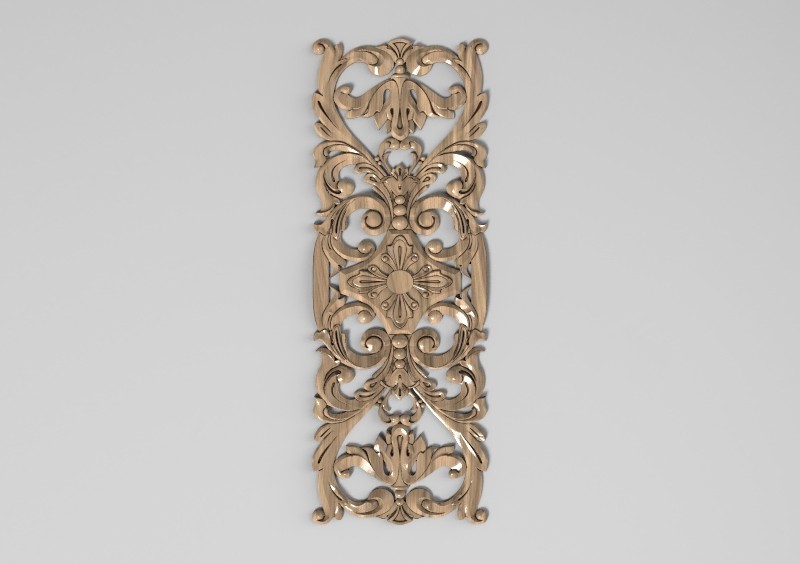 

Вертикальный резной декор Majsterdekor. 120х330 мм. (В 34)