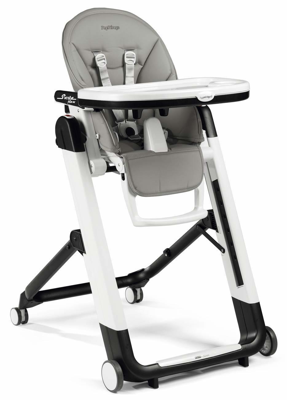 

Стульчик для кормления Peg-Perego Siesta Follow Me Серый с регулировкой высоты, 9 положений + система Stop&Go