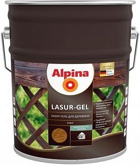 

ALPINA LASUR-GEL тонкослойная лазурь для защиты деревянных фасадов - МАХАГОН 10л.