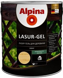 

ALPINA LASUR-GEL тонкослойная лазурь для защиты деревянных фасадов - СОСНА 2,5л.