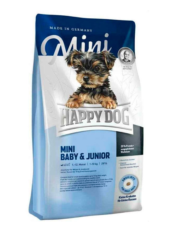 

Сухой корм Happy Dog Mini Baby & Junior для щенков малых пород 4 кг