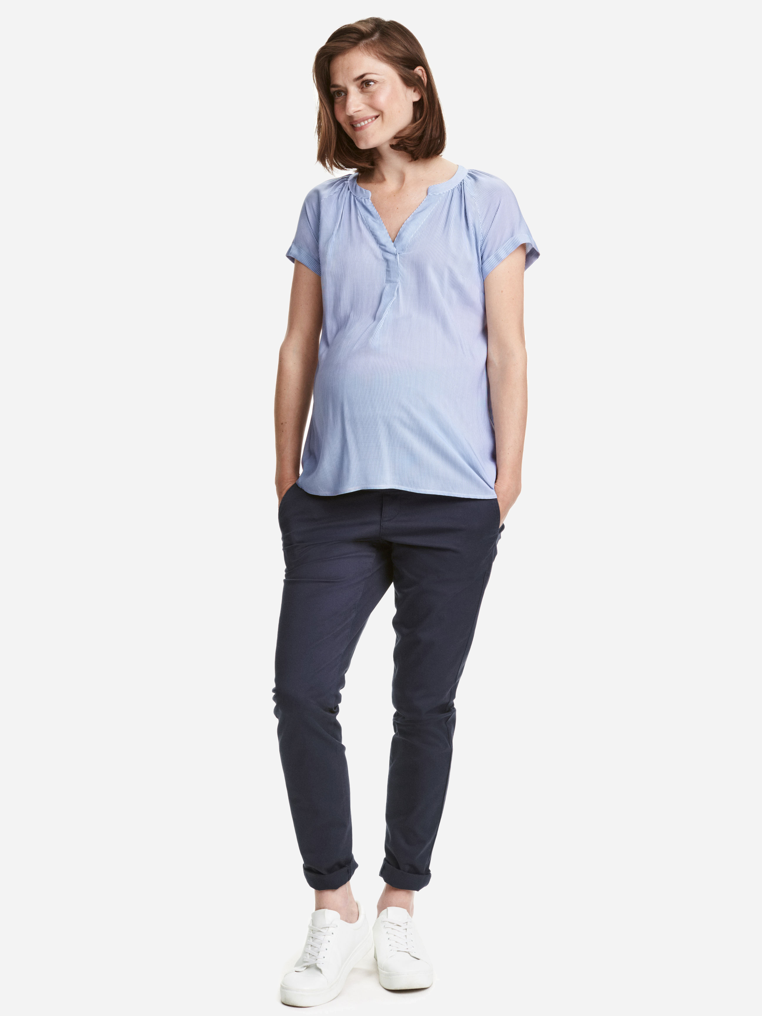 

Брюки для беременных H&M Mama 2447655-AAQJ 36 Темно-синие