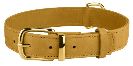 

Шкіряний Нашийник для Собак BronzeDog Crazy гірчичний, S 15 мм 27-36 см