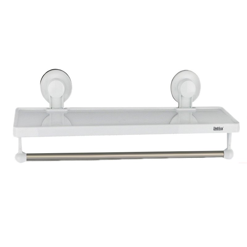 

Полочка с вешалкой на вакуумной присоске 13.9х32 см Bathlux 30135 R132527
