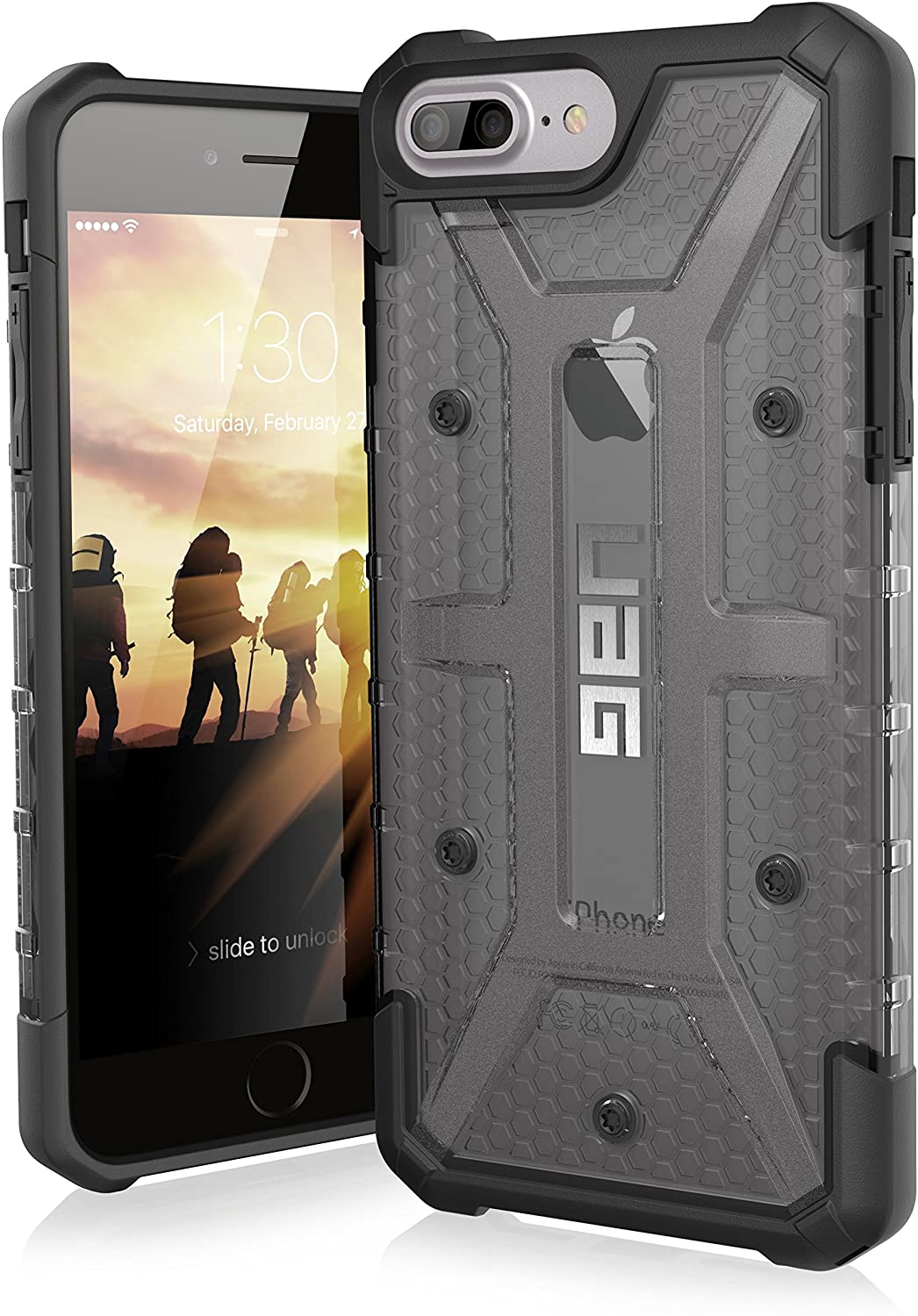 

Чехол противоударный UAG Plasma для Iphone 6 Plus/6S Plus/7 Plus/8 Plus (5.5") Ash