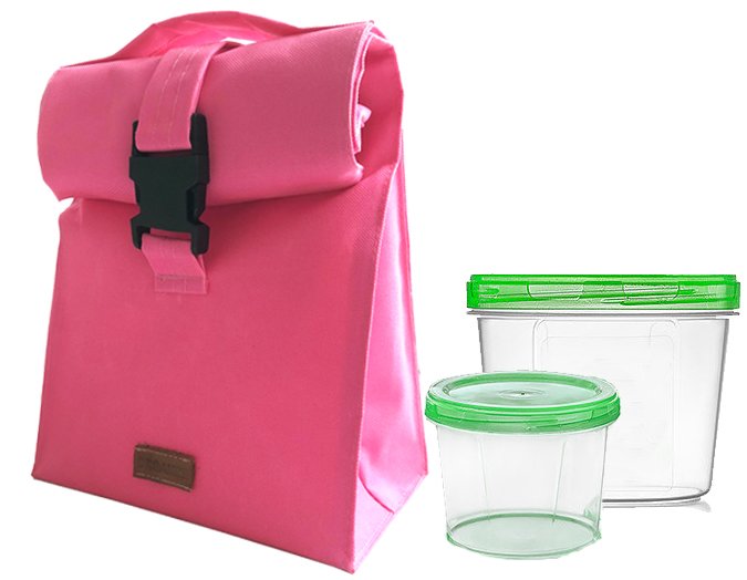 

Термосумка для обеда с судочками Organize LBag-Pink розовый R176274