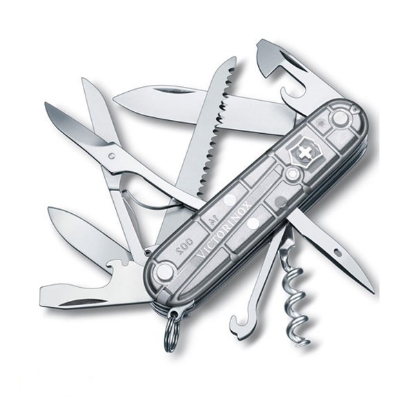 

Нож Victorinox Huntsman, серебристый полупрозрачный