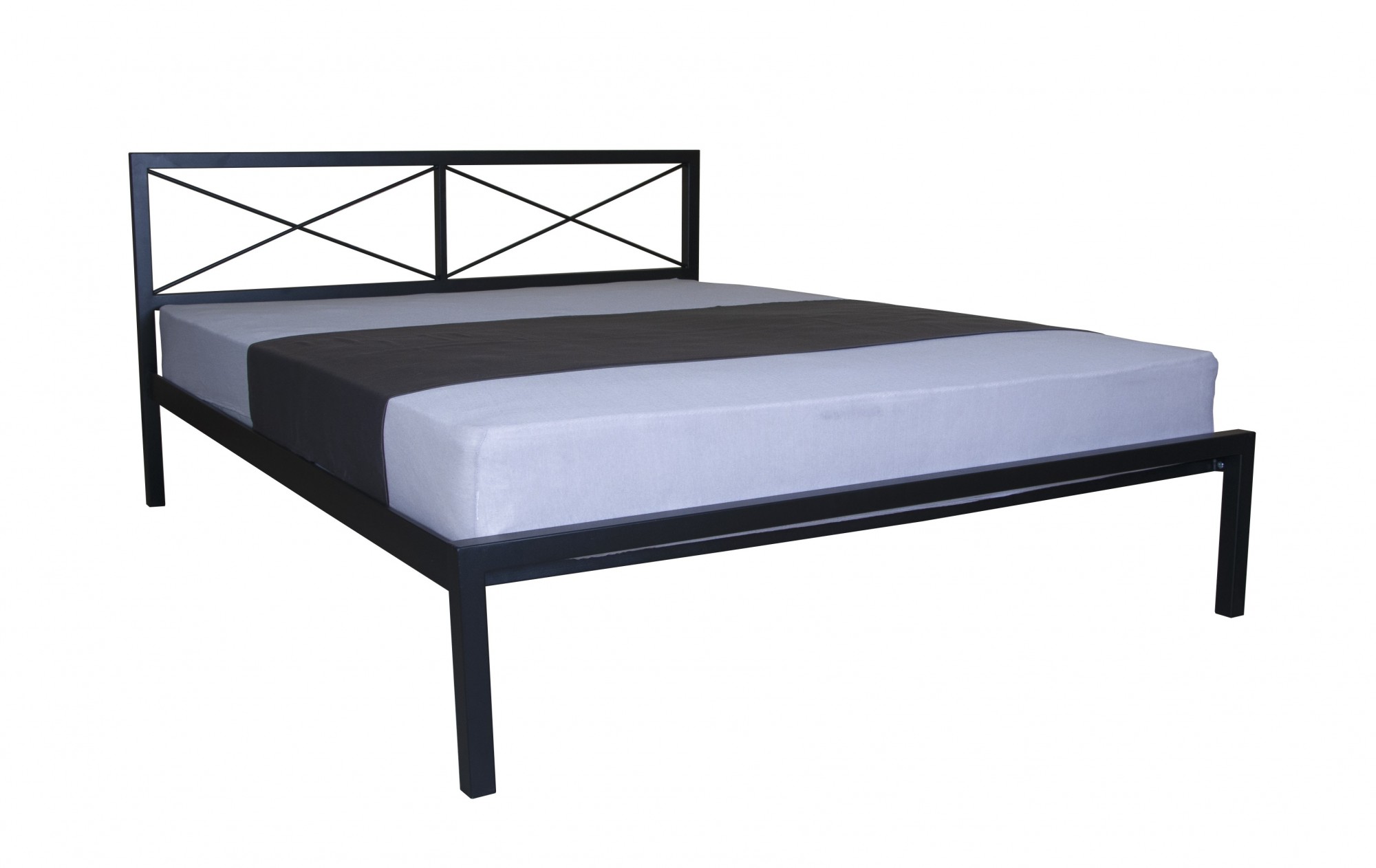 

Кровать Melbi 180х190 см металл чёрный Мира