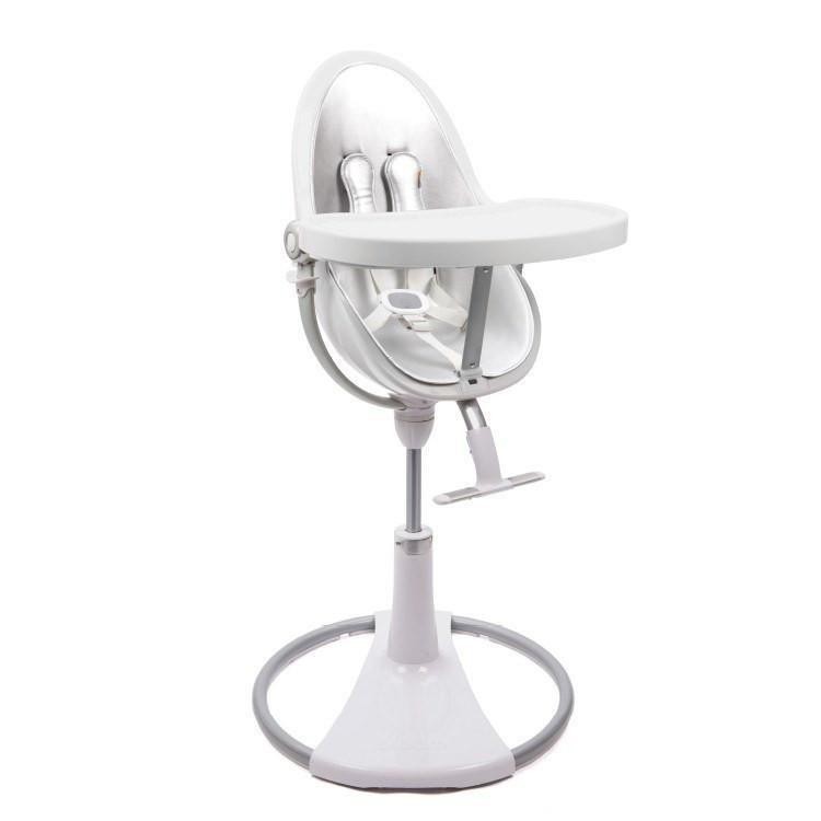 

Стульчик для кормления Bloom Fresco Chrome с вкладышем рама white вкладка lunar silver