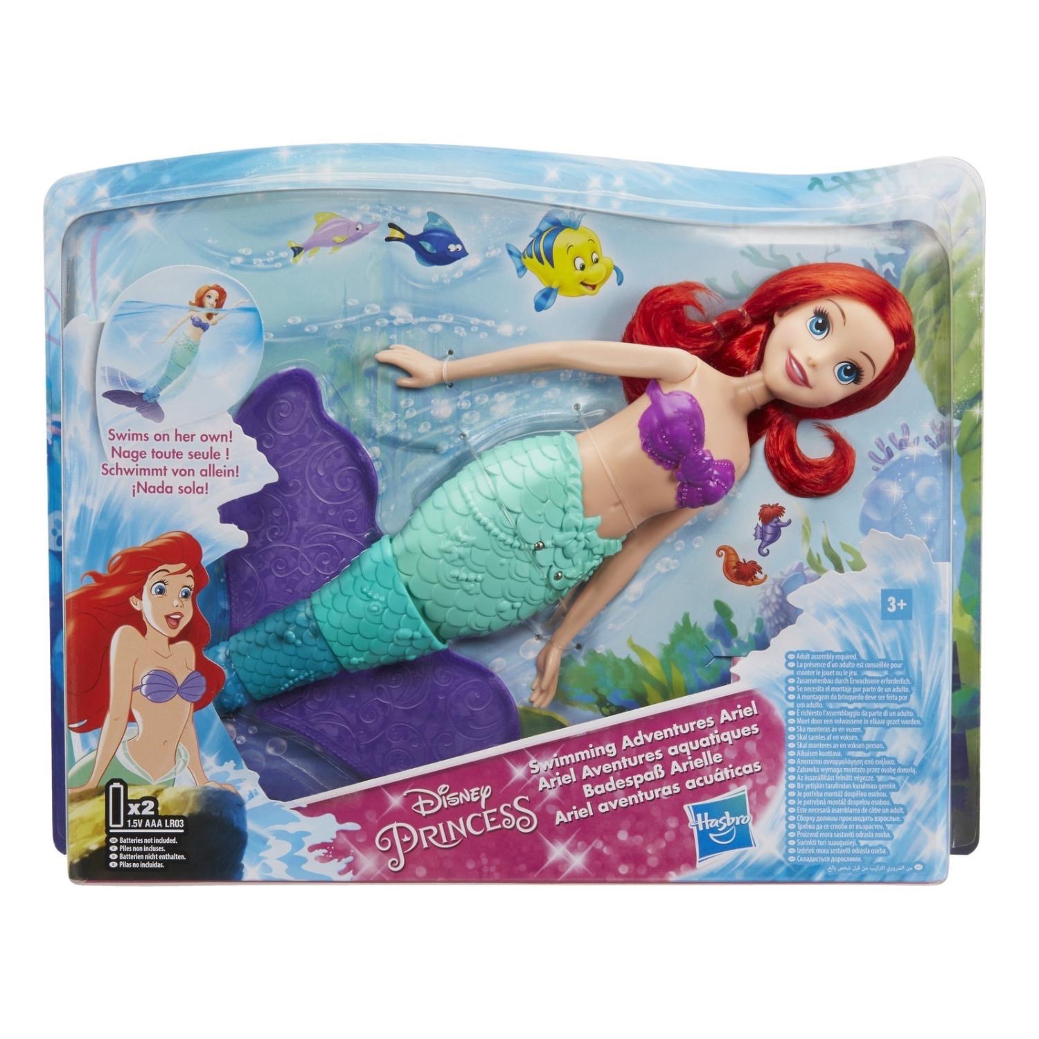 

Кукла Барби Ариэль плавающая Disney Princess swimming adventures Ariel, Hasbro