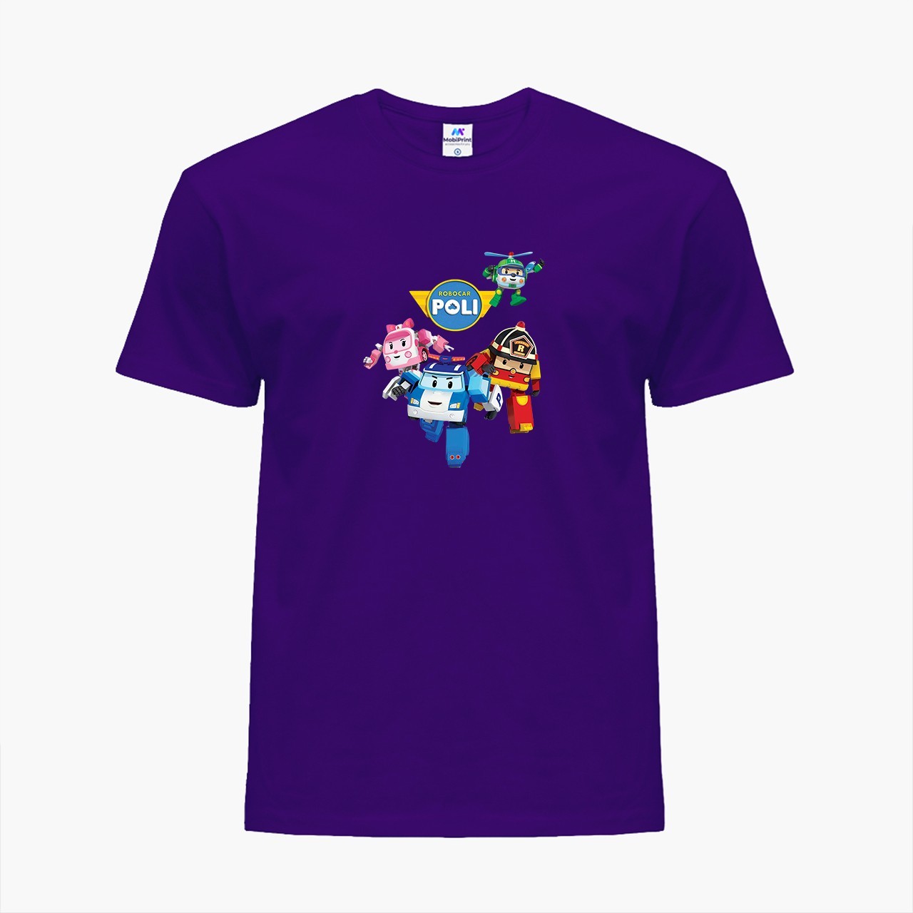 

Детская футболка Робокар Поли (Robocar Poli) (25186-1618) 122-128 см Хлопок Фиолетовый