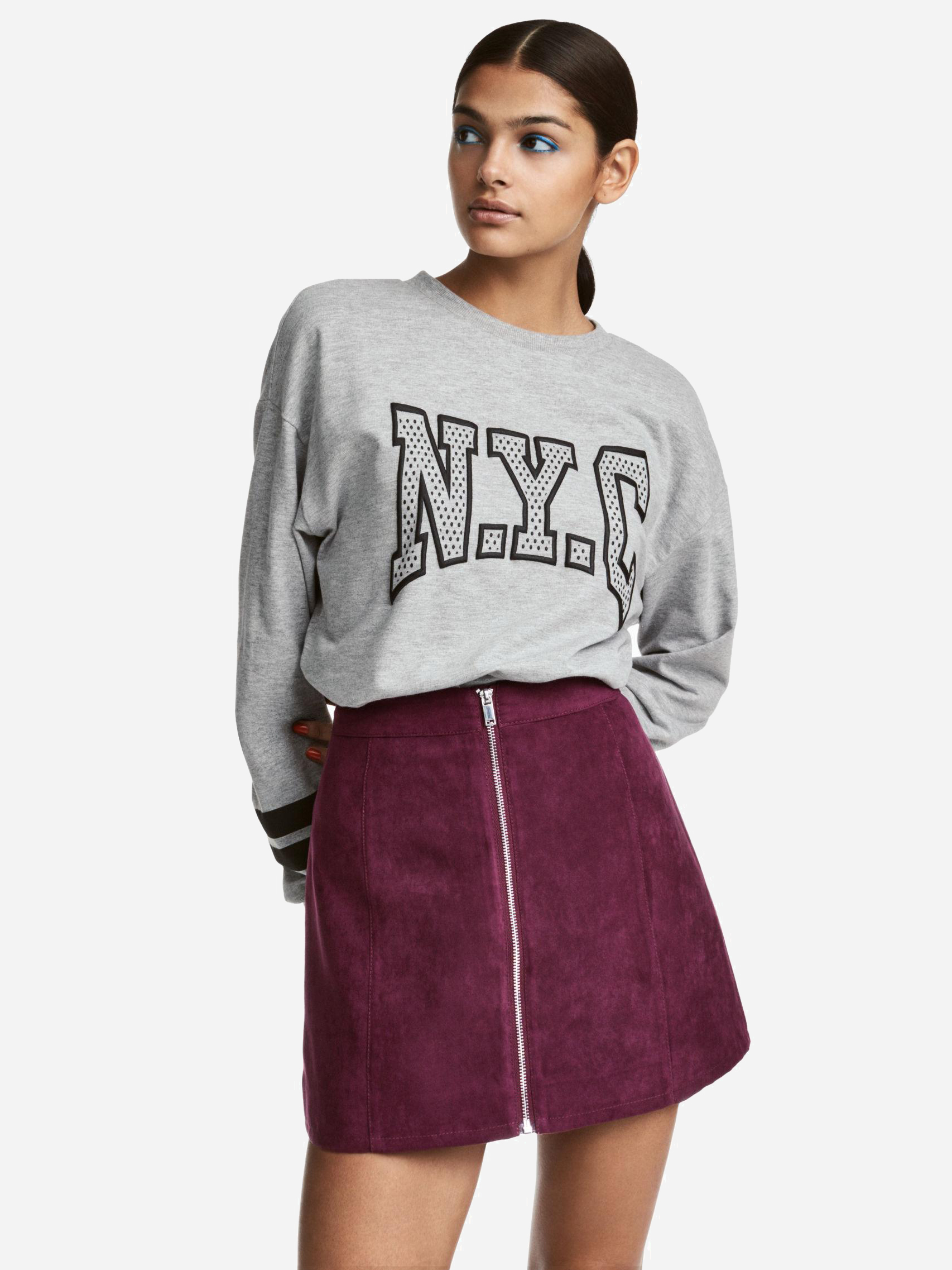 

Юбка H&M 514865-ACXZ 46 Фиолетовая