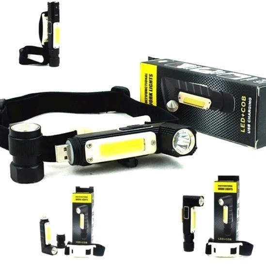 

Фонарь с магнитом аккумуляторный влагостойкий противоударный GOREAD Y112 USB XPG+COB