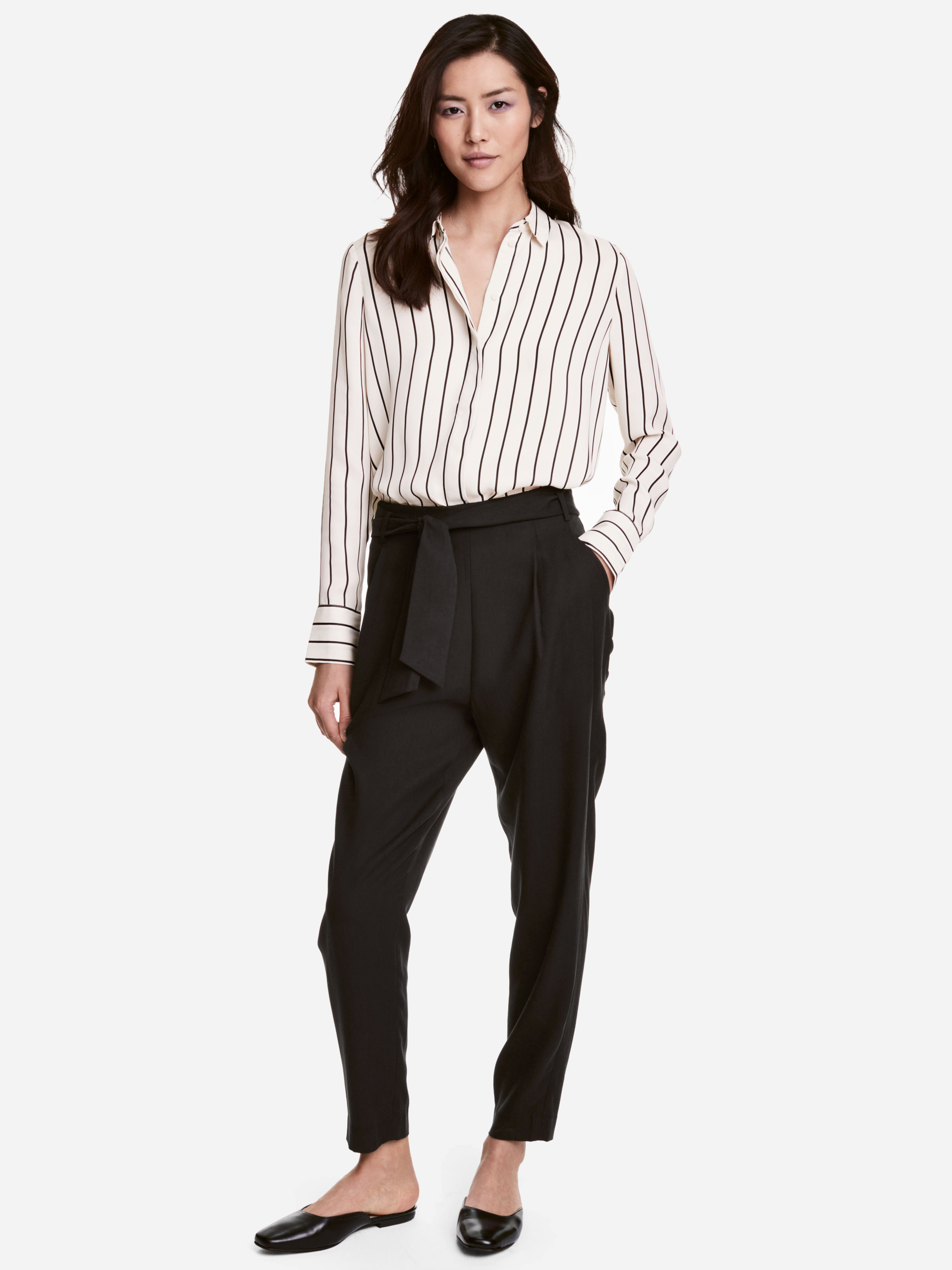 

Брюки H&M 4840595-AAAD 40 Черные