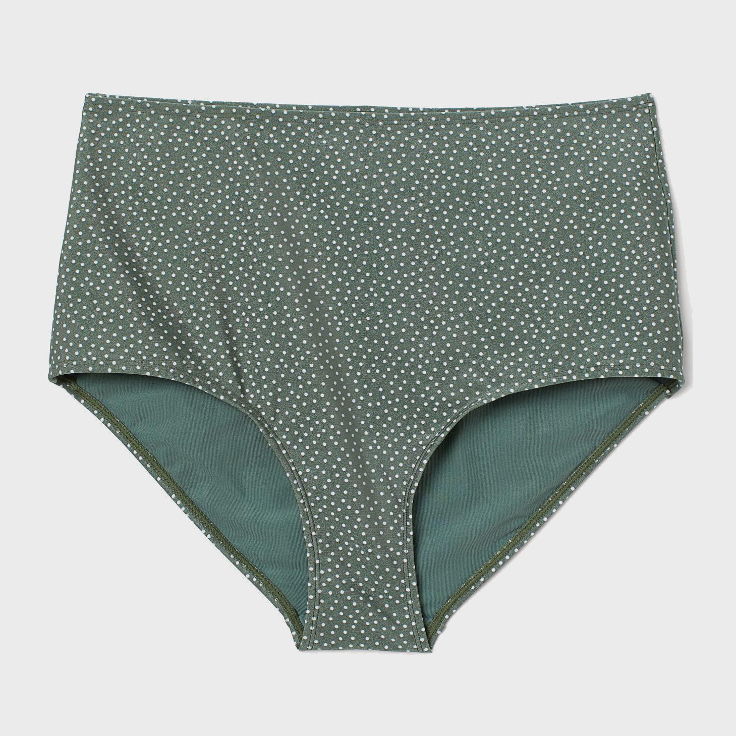 

Нижняя часть купальника H&M 8629581-AAPJ 48 Зеленая с белым