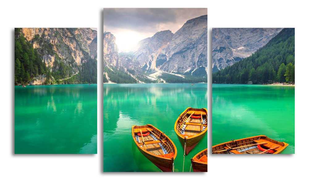 

Модульная картина LaPrint Лодки 200x117 см