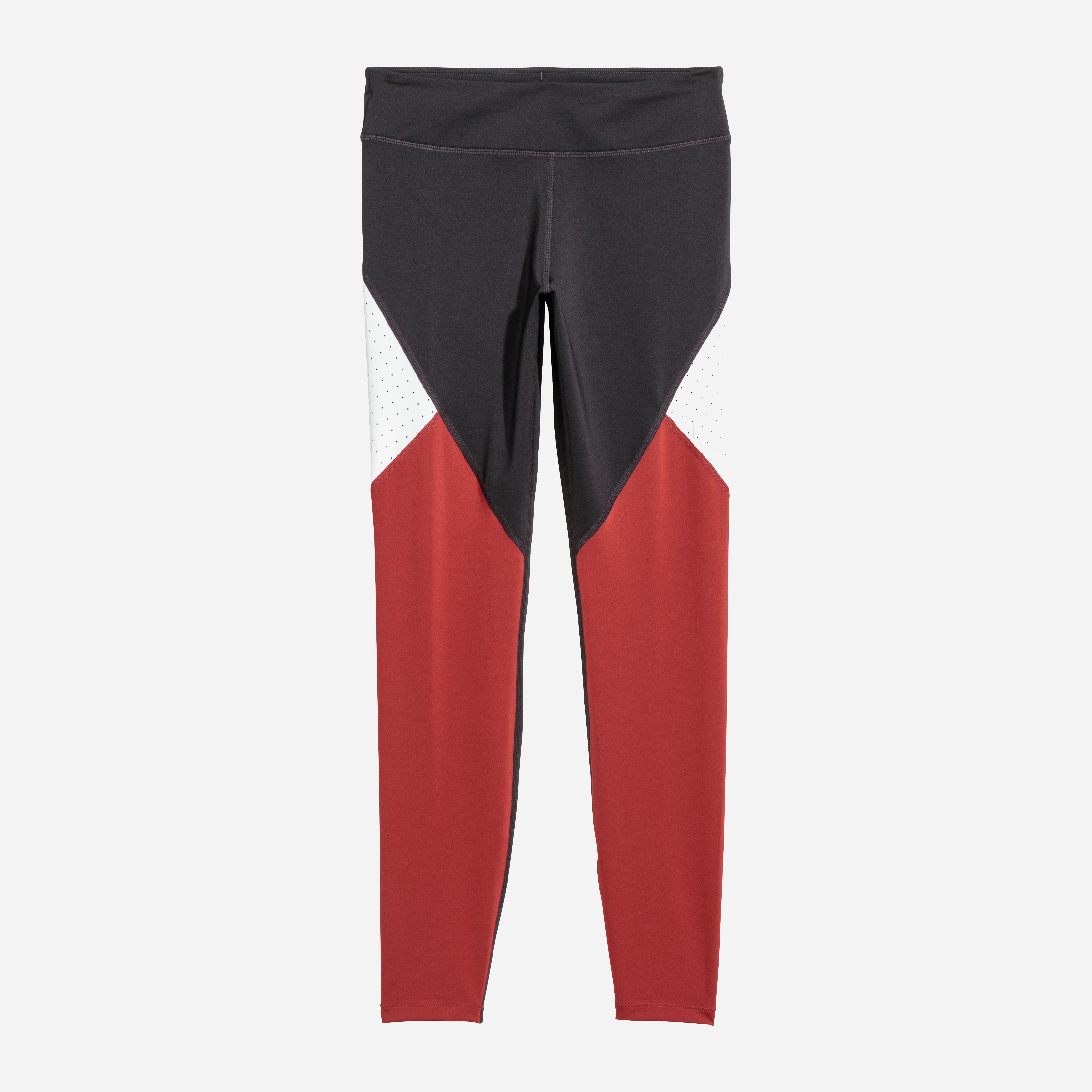 

Спортивные леггинсы H&M 5582467-ACBJ L Черные с бордовым