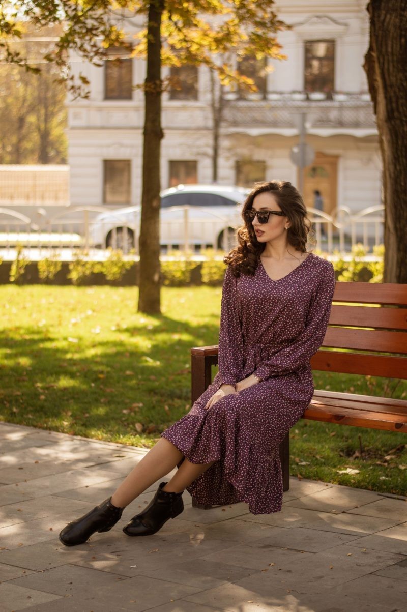 

Платье Narodnyy Butik Поля  Сиреневое 137-03, Платье Narodnyy Butik Поля 46 Сиреневое 137-03
