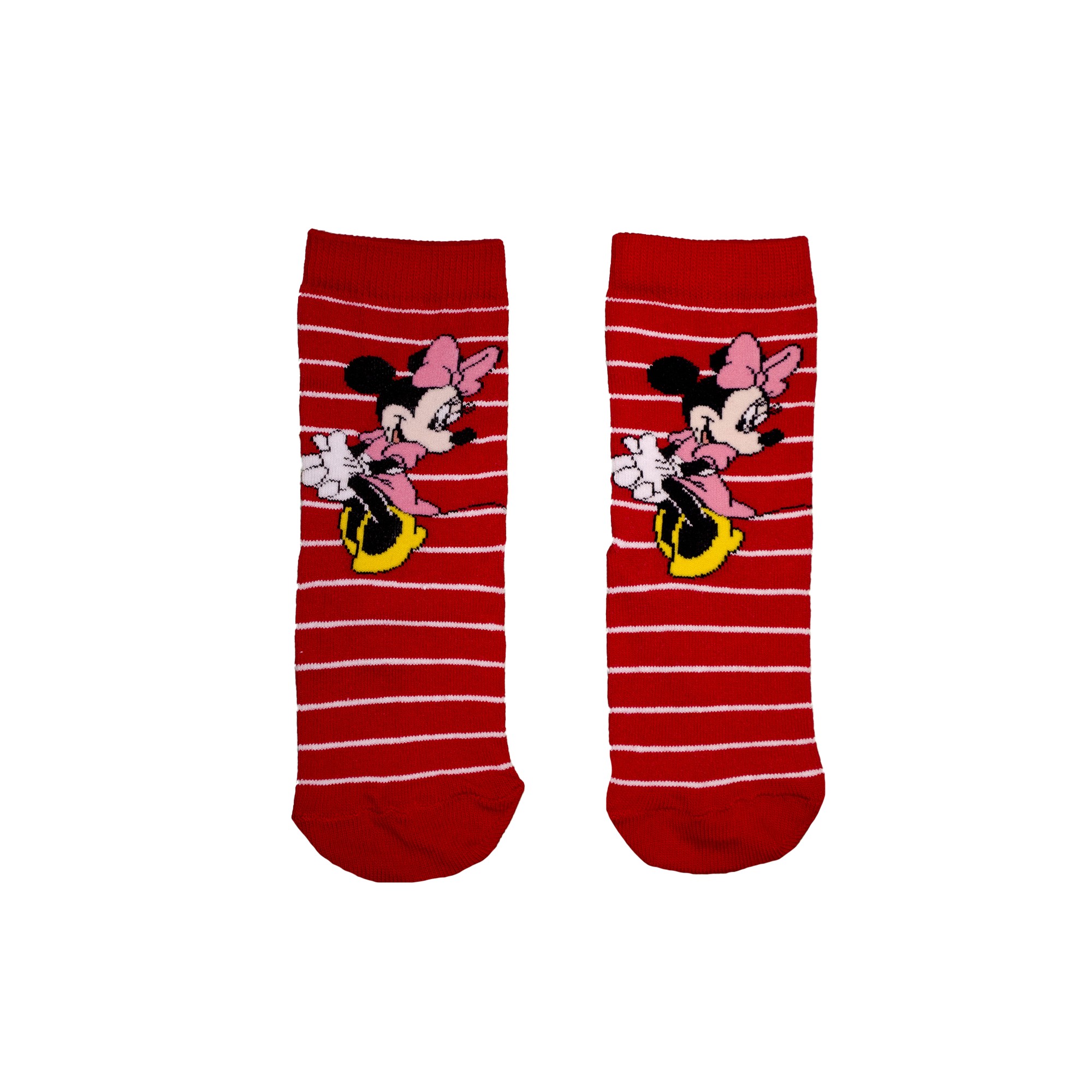 

Детские носки ( 1 шт ) George красного цвета в полоску с Минни Маус 1-1.5 года 19-22 р. 1655