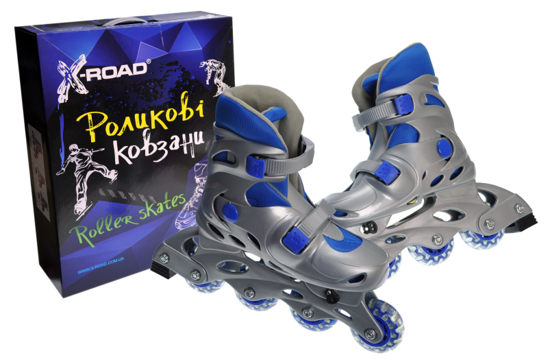 

Ролики X-ROAD розсувні 35-38 сині PW120