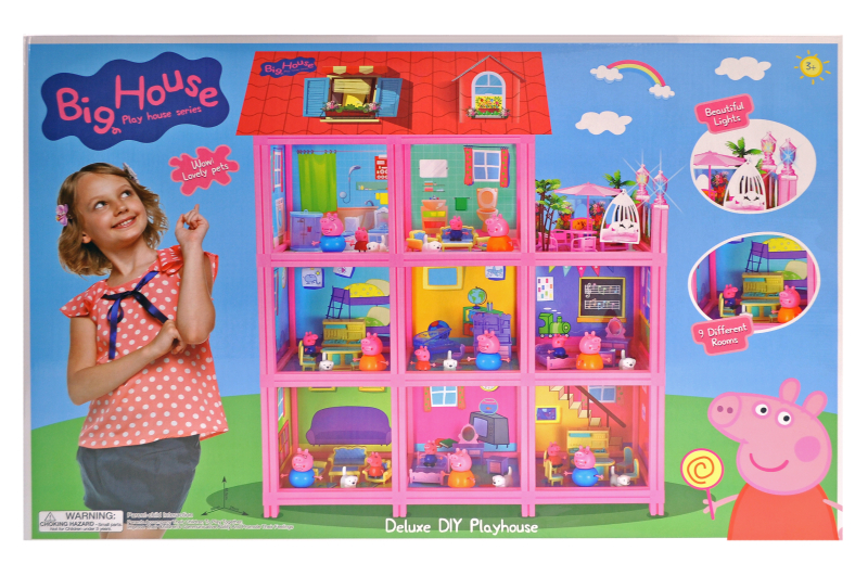 

Будиночок з героями A-Toys Свинка Пеппа 73,5*49*13,5 см рожевий 8339