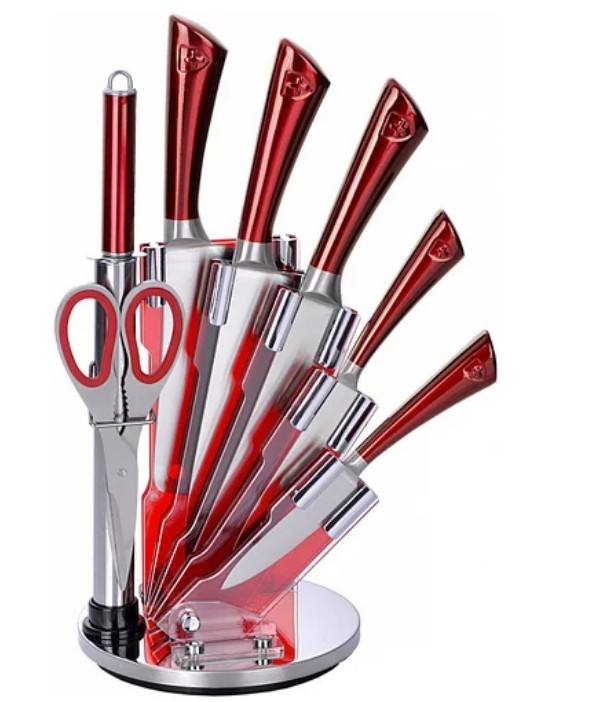 

Набор ножей с подставкой Royalty Line RL-KSS-700N Switzerland 8 pcs Красный (2562)