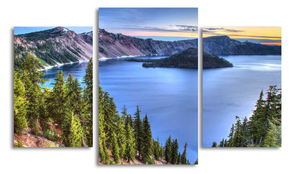 

Модульная картина LaPrint Горное озеро 200x117 см