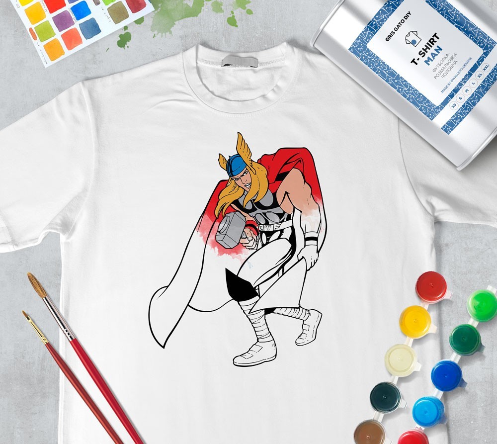 

Футболка раскраска для мужчин "Могучий ТОР" Mighty Thor" (+ краски) WallZoo белая, Футболка раскраска для мужчин "Могучий ТОР" Mighty Thor" (+ краски) WallZoo белая m