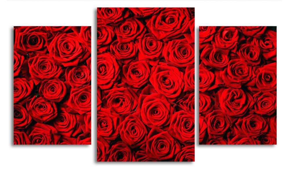 

Модульная картина LaPrint Красные розы 200x117 см