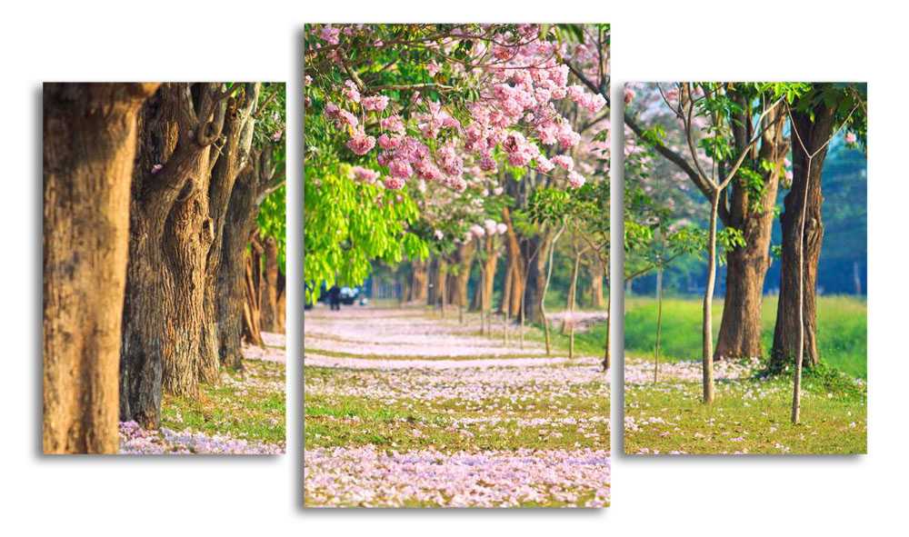 

Модульная картина LaPrint Аллея из цветов 200x117 см