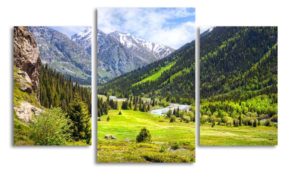 

Модульная картина LaPrint Горная долина 200x117 см