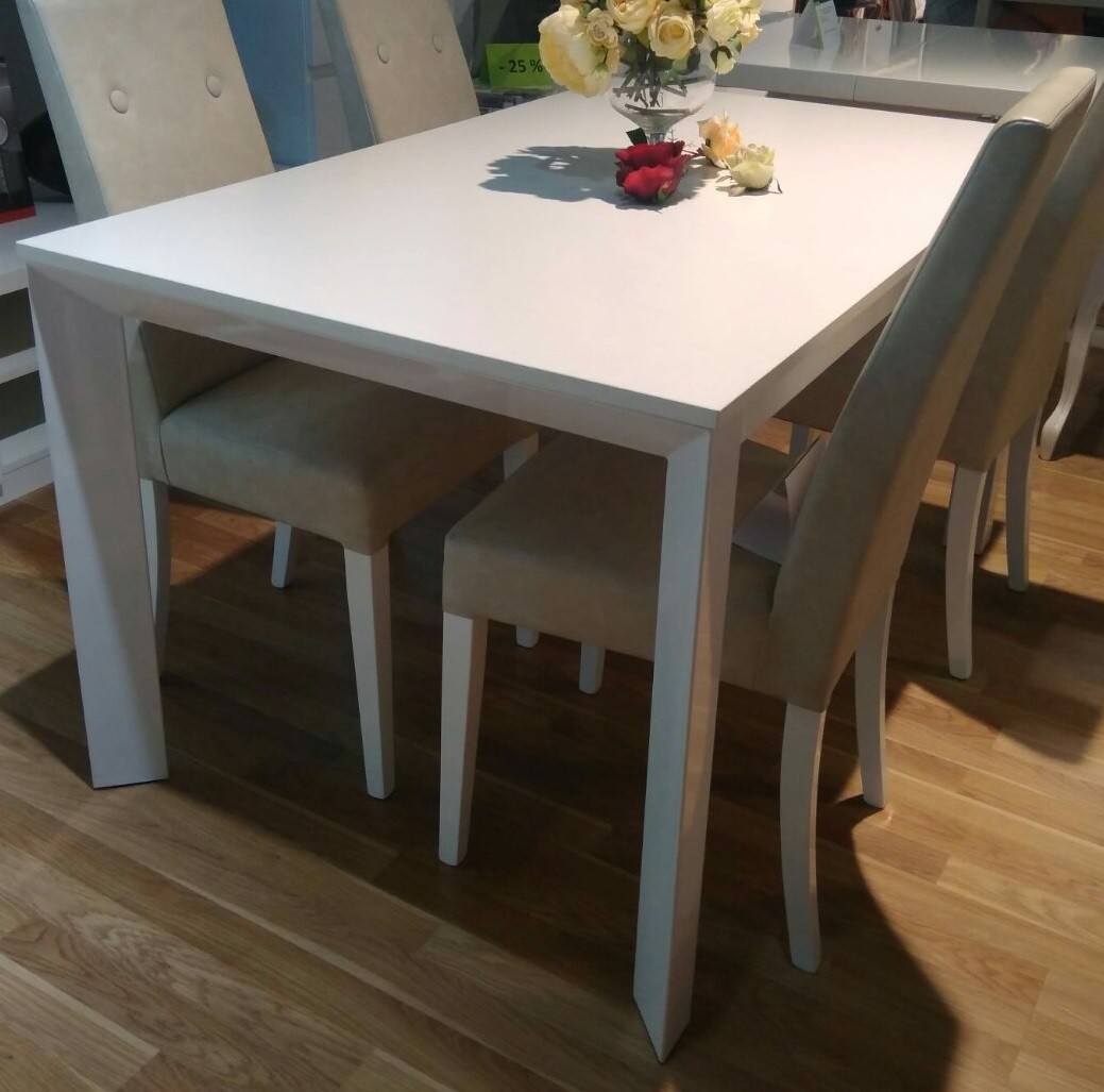 

Обеденный стол Римини-4, Tes Mobili, 1400/2300*850*760, WHITE