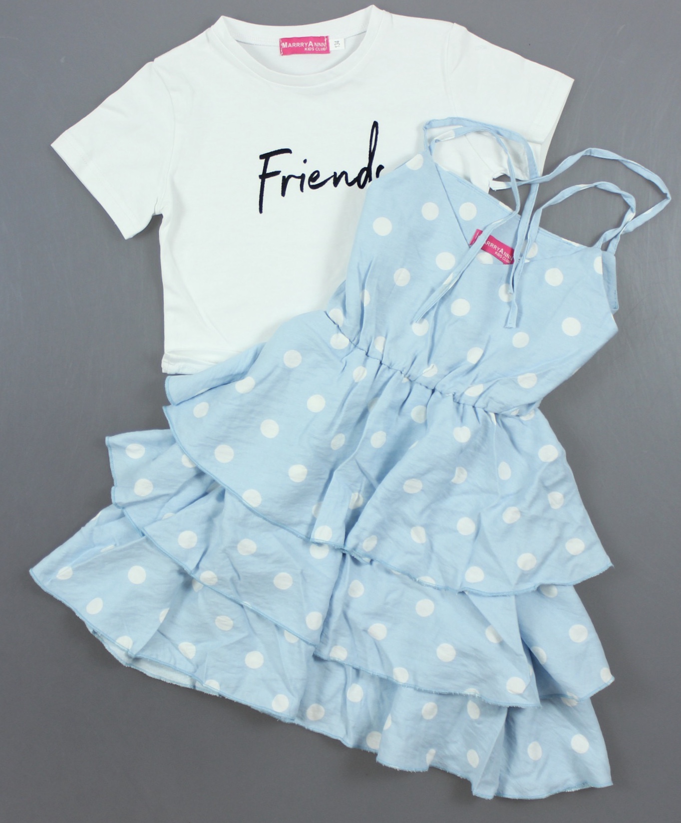 

Комплект Friends для девочек, Артикул: MA819-голубой (140 СМ)