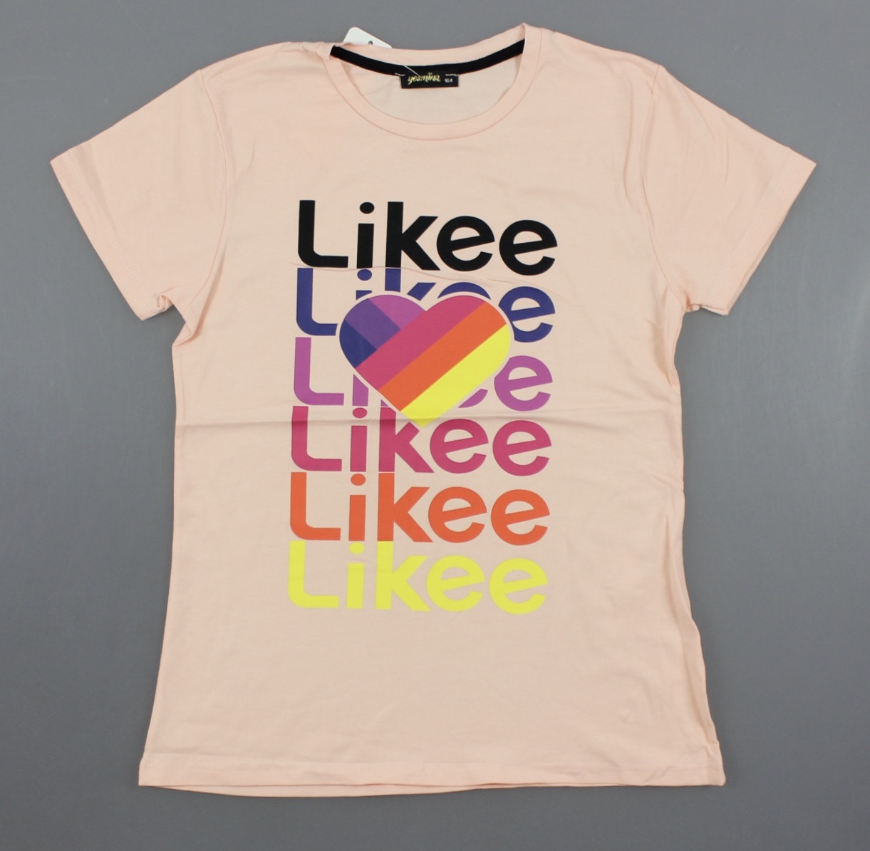 

Футболка Likee для девочек, Артикул: 7982-персиковый (164 СМ)