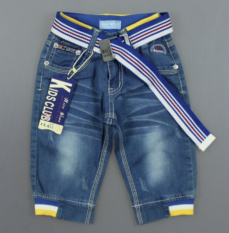 

Джинсовые бриджи для мальчиков Nice Wear, Артикул: GC1559 (122 СМ)