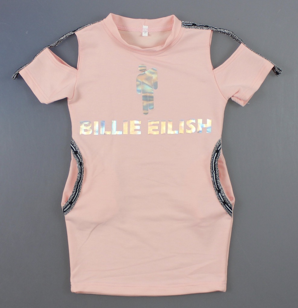 

Туника для девочек Bille Eilish, Артикул: DAK98-розовый (128 СМ)