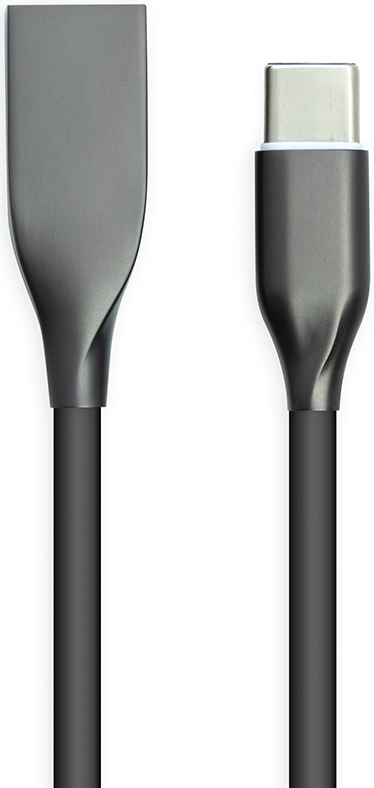 

Кабель PowerPlant USB - Type-C силикон 2 м Черный