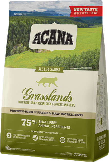 

Сухой корм ACANA Grasslands Cat 1.8 кг