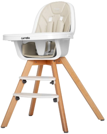 Стульчик для кормления crl 9504 1 prego light beige