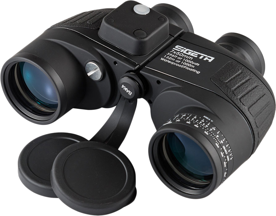 

Бинокль Sigeta Admiral 7x50 Black floating/compass/reticle морской (65811)