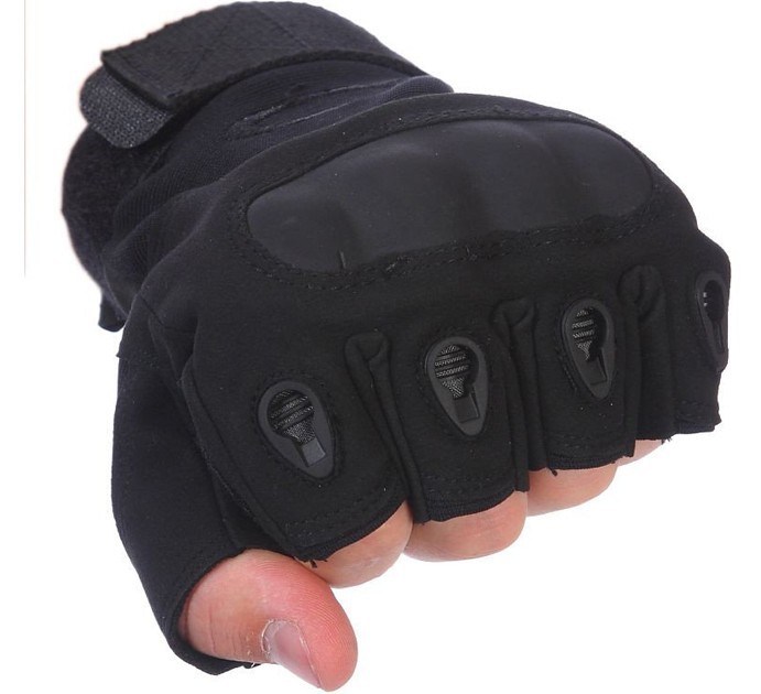 

Тактические военные беспалый перчатки Oakley с костяшками XL Black (oakley-black)