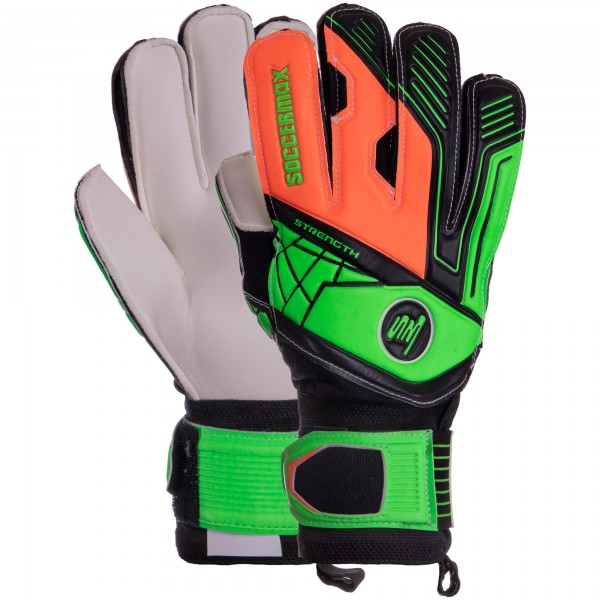 

Перчатки вратарские GK-009 SOCCERMAX р-р 8 Cалатовый-оранжевый-черный (SKL02835)